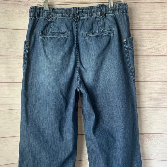 We The Free Free People Denim Jeans Cargo Utility Pants Drawstring Size S - Picture 5 of 14